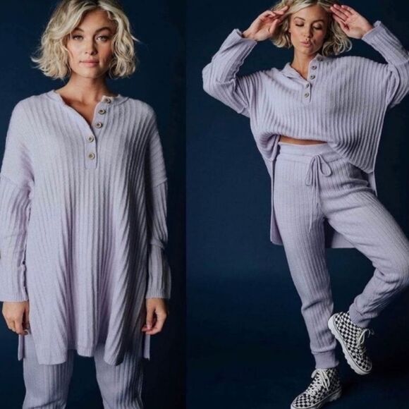 Intimately Free People Around The Clock Pullover Sweater in Lavender Size Medium - Picture 8 of 10
